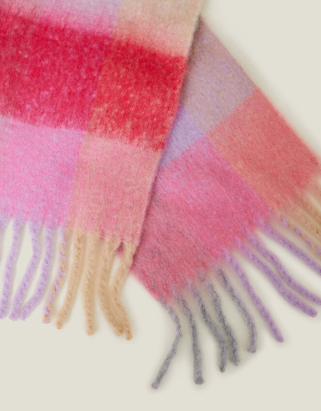 Super Soft Pastel Stripe Blanket Scarf, , large