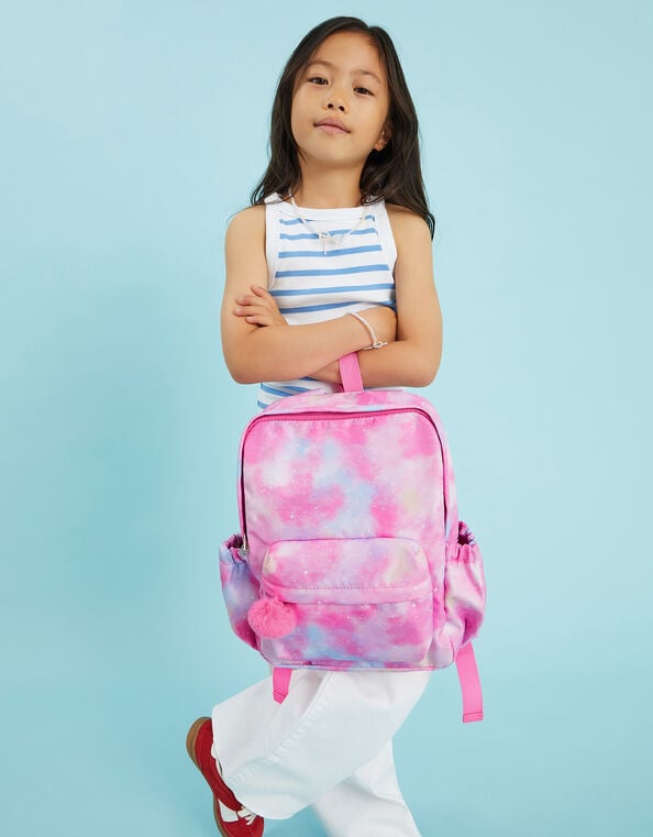 Girls Galaxy Print Backpack, , large