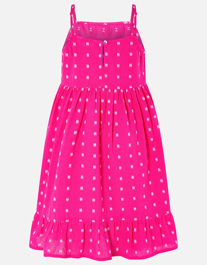 Mini Me Dobby Printed Dress, Pink (PINK), large