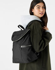 Gina Gym Rucksack with Recycled Fabric, Black (BLACK), large