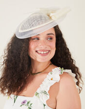 Bow Sin Disc Fascinator, Ivory (IVORY), large