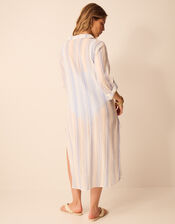 Stripe Maxi Shirt, Blue (BLUE), large