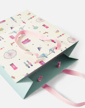 London Print Medium Gift Bag, , large
