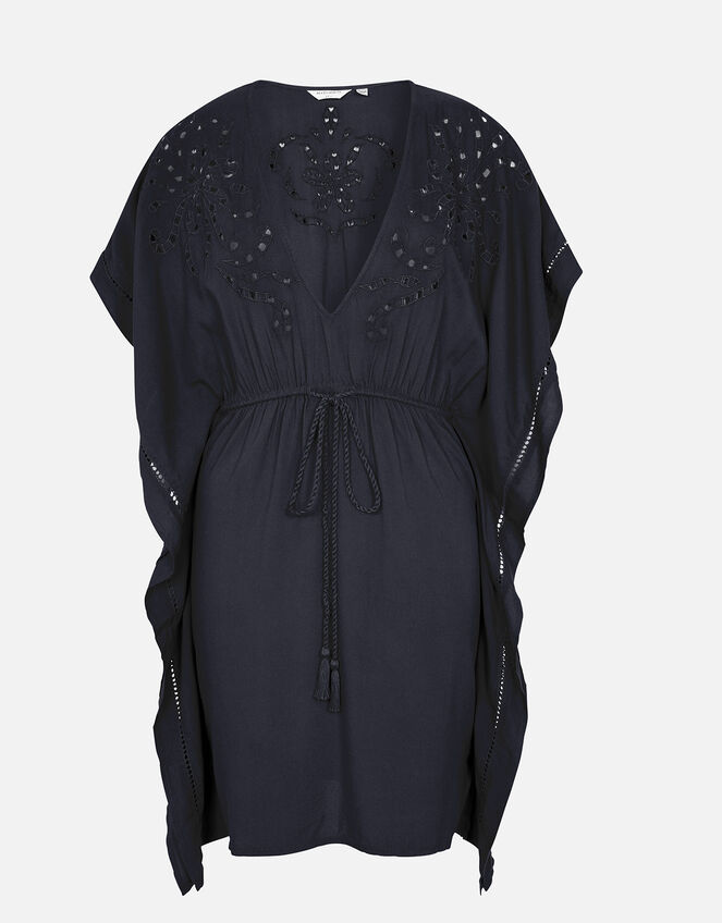 Cutwork Kaftan, Black (BLACK), large