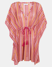 Crochet Mini Kaftan, Multi (BRIGHTS MULTI), large