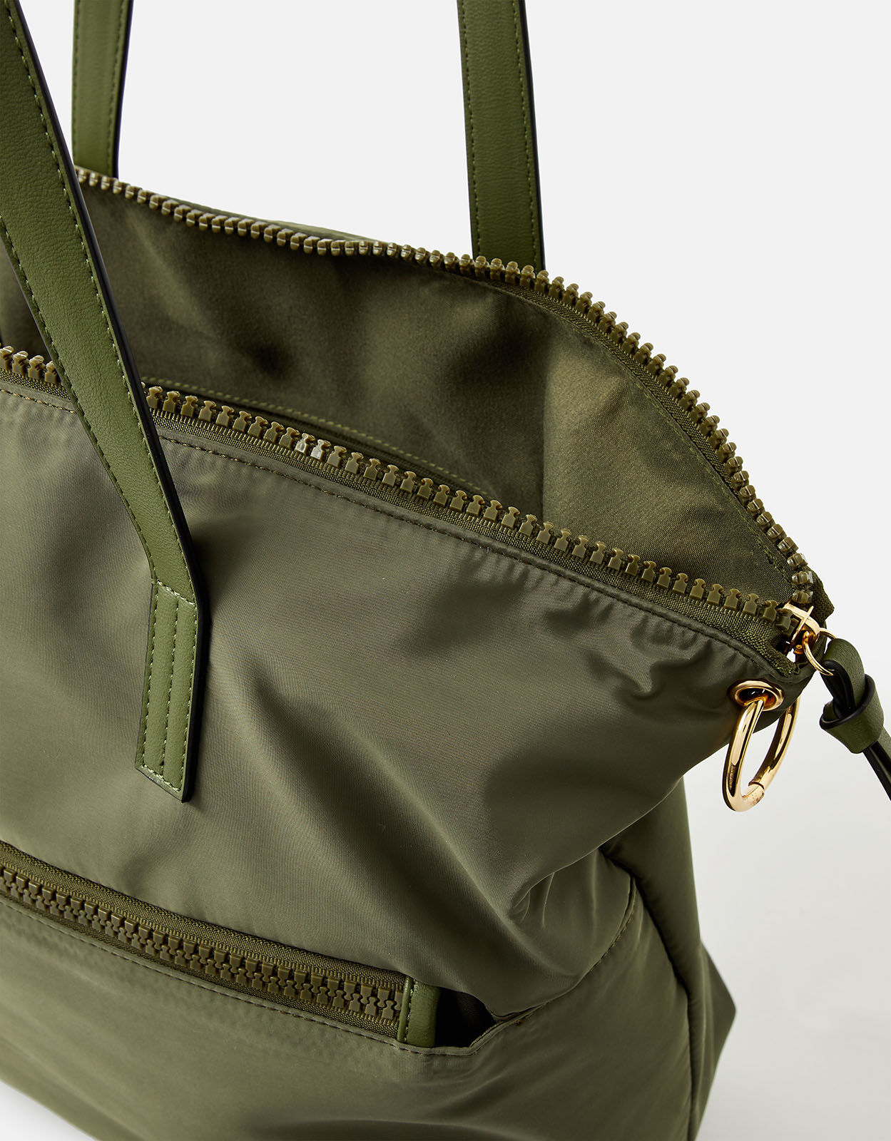 Nadine Nylon Tote Bag Green