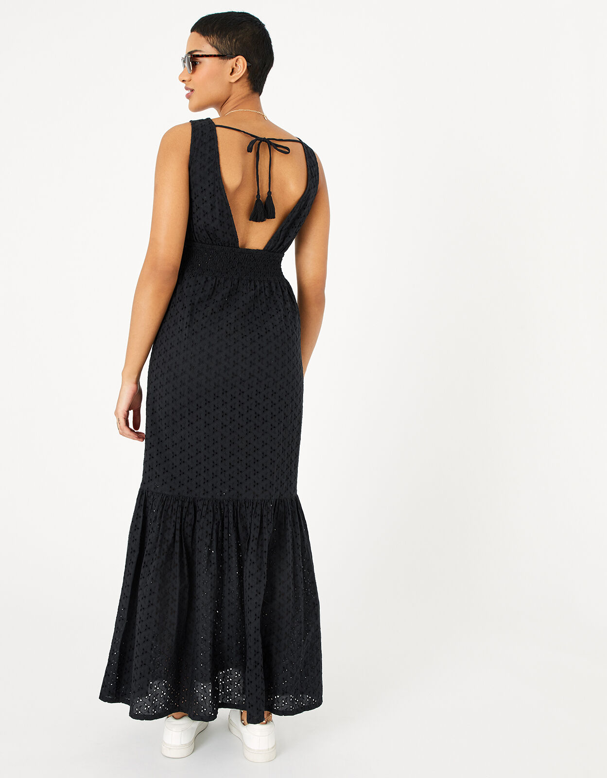 Broderie maxi dress shop