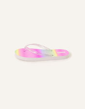 Girls Rainbow Ombre Flip Flops, Multi (BRIGHTS-MULTI), large