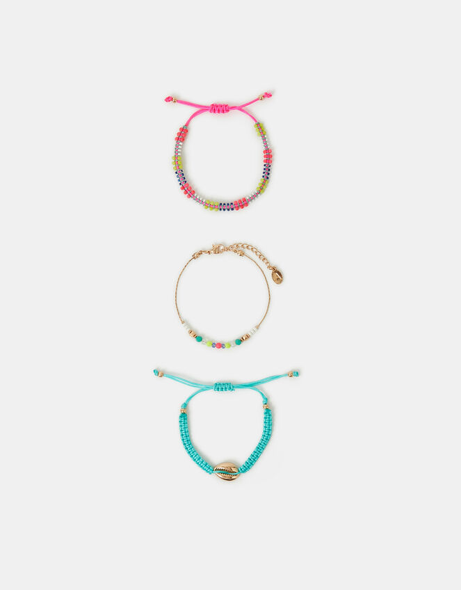 3-Pack Shell Beaded Mix Bracelets, , large