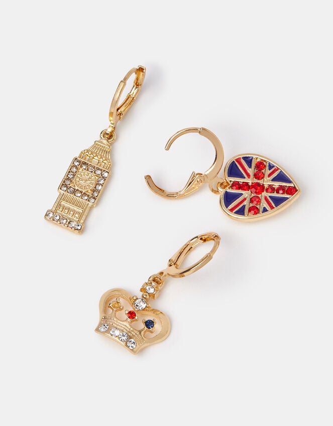 3-Pack London Hoop Earrings, , large