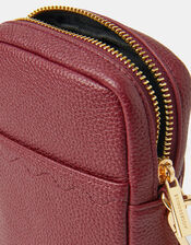 Slip Pocket Phone Bag, Red (BURGUNDY), large