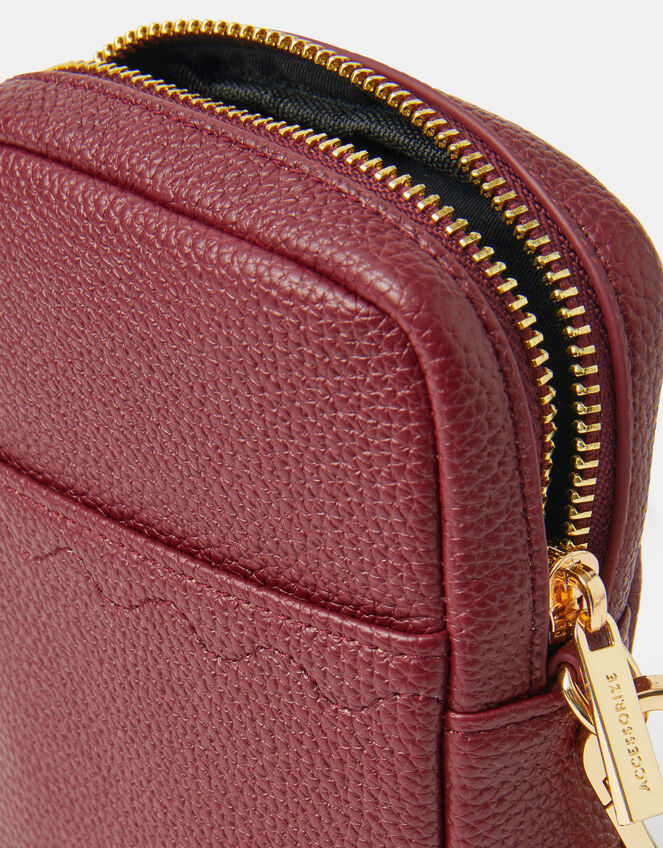 Slip Pocket Phone Bag, Red (BURGUNDY), large
