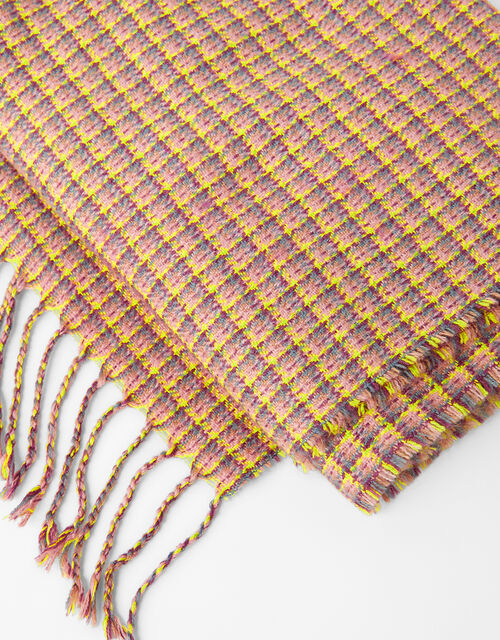 Cher Check Blanket Scarf, , large