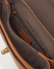 Padlock Satchel Crossbody Bag, , large