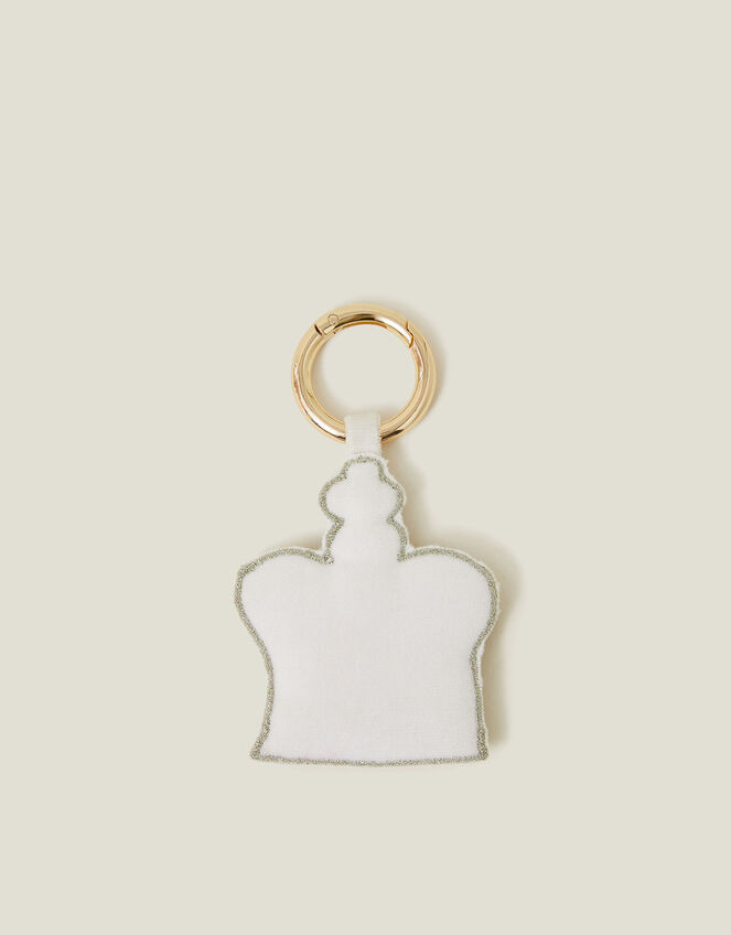 Embellished London Crown Keyring, , large