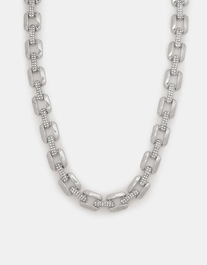 Chunky Diamant&eacute; Chain Necklace, , large