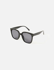 Lottie Wide Lens Sunglasses, Black (BLACK), large