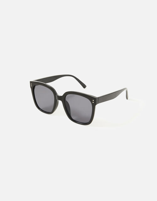 Lottie Wide Lens Sunglasses, Black (BLACK), large