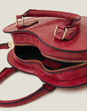 Faux Leather Heart Crossbody Bag, , large