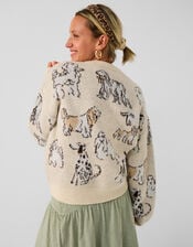 Accessorize x Good Manners Dog Print Cardigan​, Multi (MULTI), large