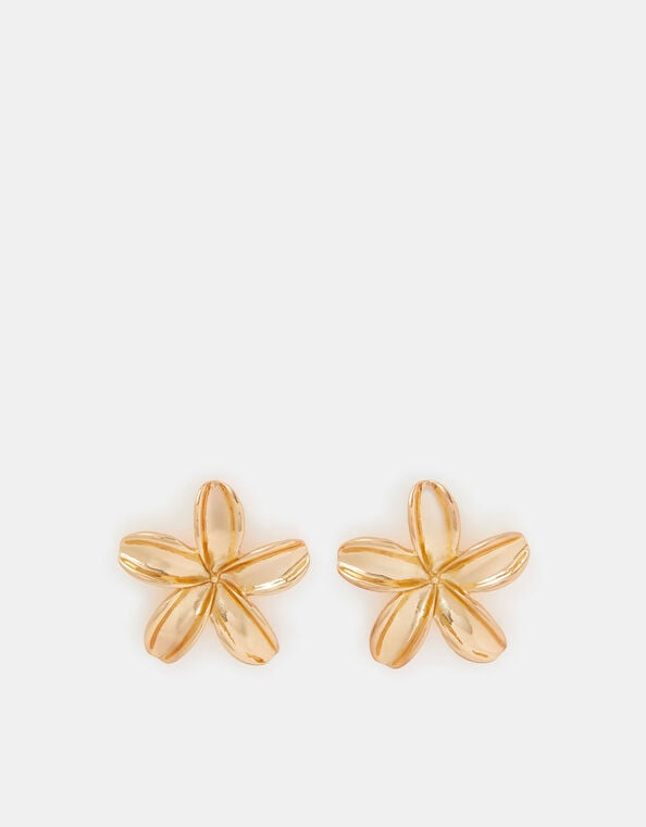 Flower Stud Earrings, , large