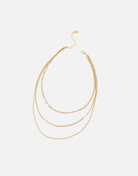 3-in-1 Delicate Chain Necklace, , large