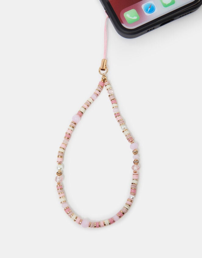 Beaded Wrist Phone Strap, , large