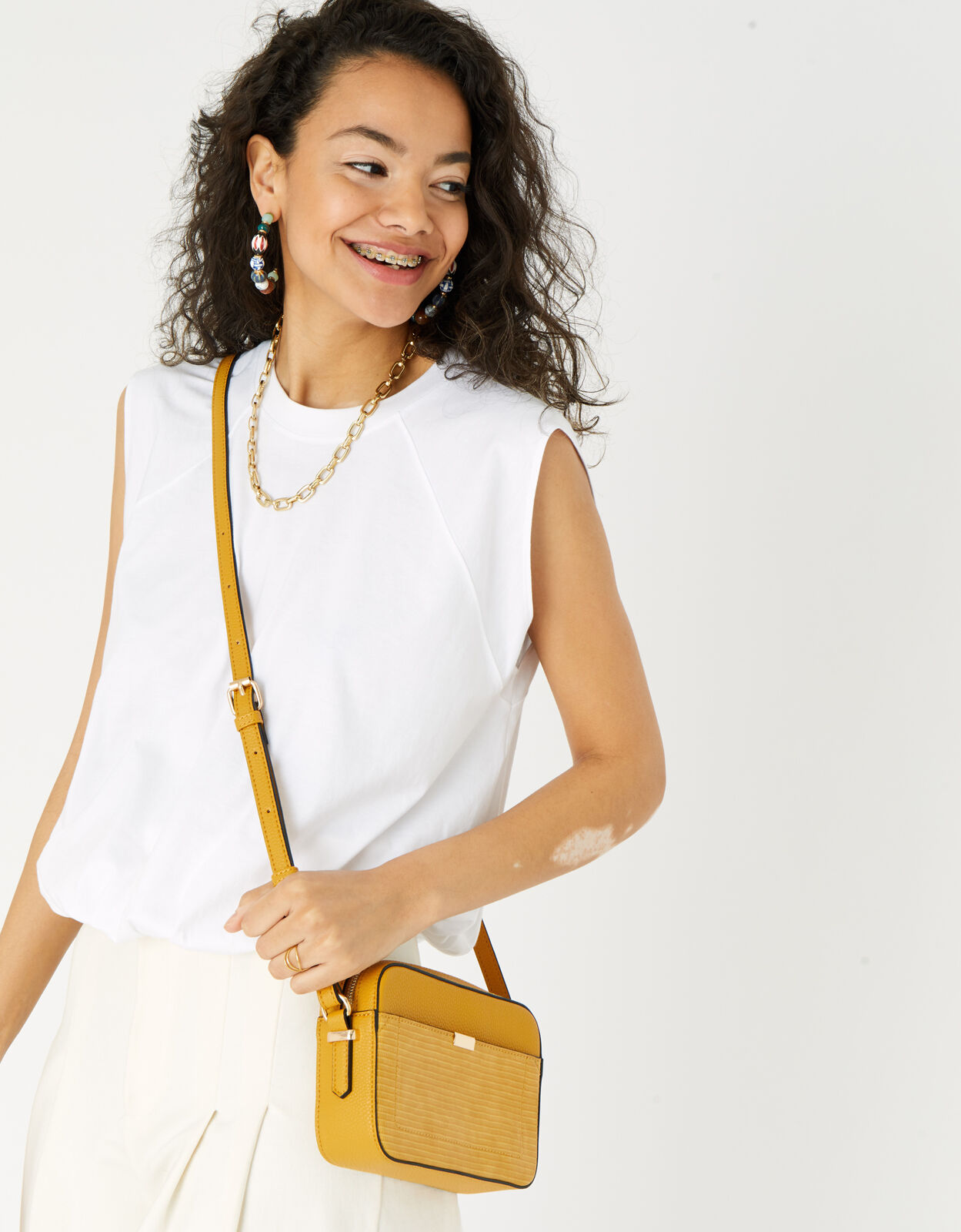 Ochre cross body bag outlet