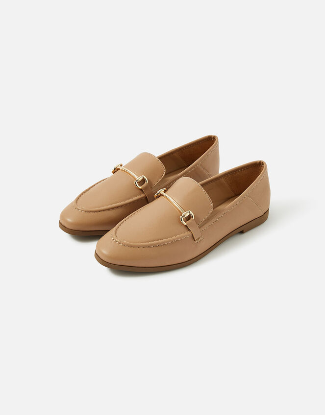 Metal Bar Loafers, Camel (CAMEL), large
