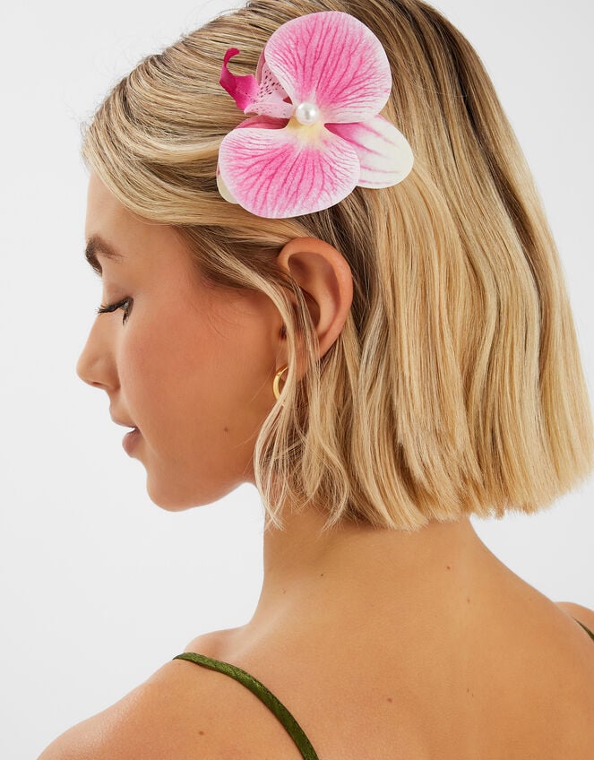 Orchid Hair Clip Pink, , large