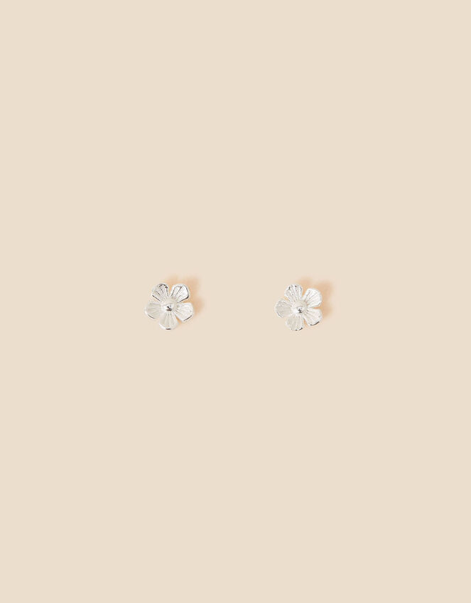 925 Sterling Silver Flower Stud Earrings