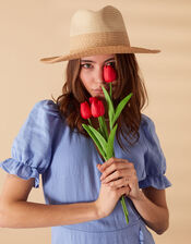 Contrast Weave Fedora, , large