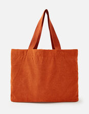 Cord Shopper Bag, Orange (RUST), large