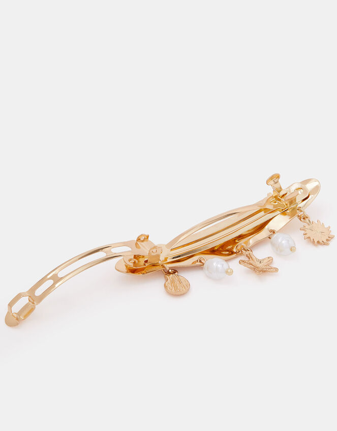 Starfish Charm Hair Clip, , large