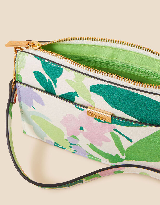 Floral Printed Cross-Body Bag, , large