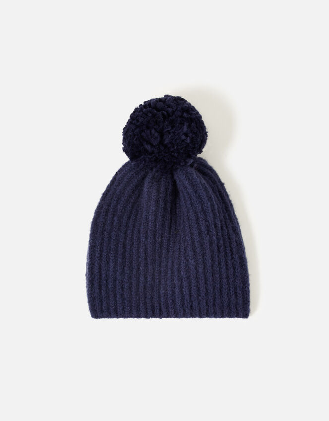 Girls Glove and Hat Set , Blue (NAVY), large