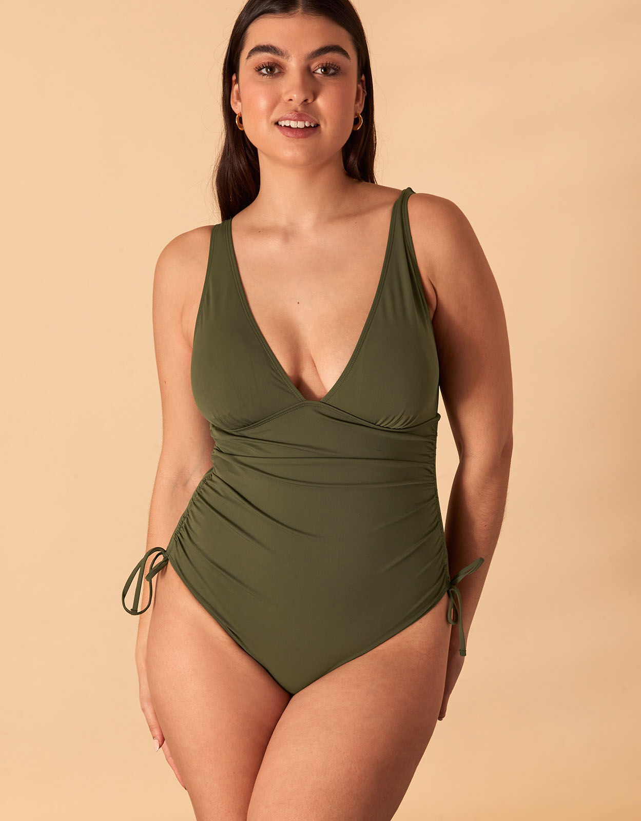 Khaki green swimming costume store