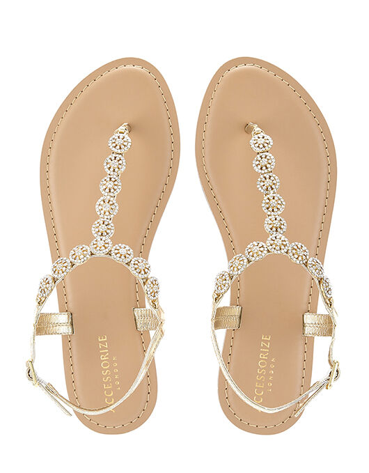 Accessorize embellished sandals hotsell