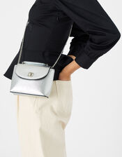 Mini Metallic Bag, Silver (SILVER), large
