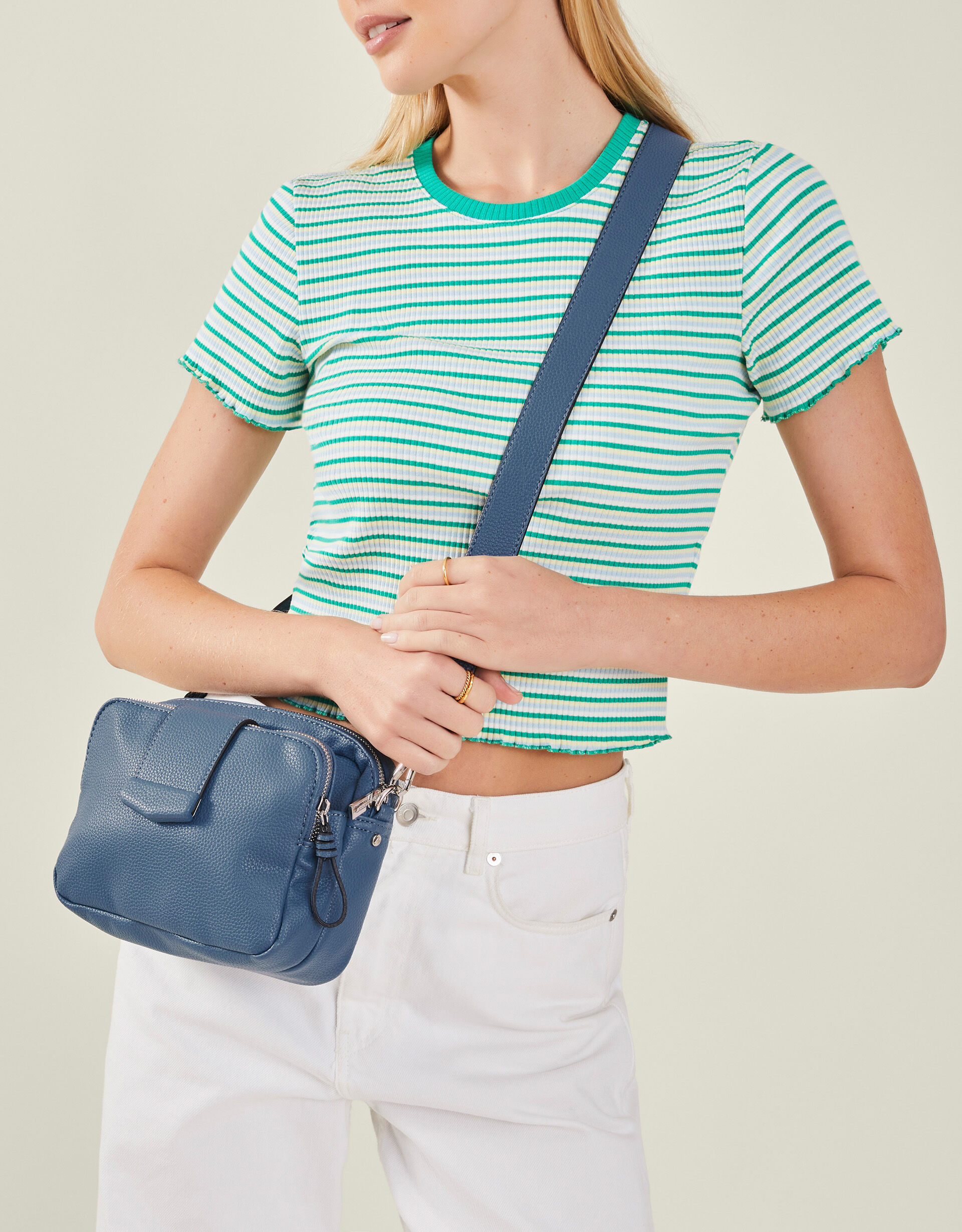 Wide Strap Cross Body Bag
