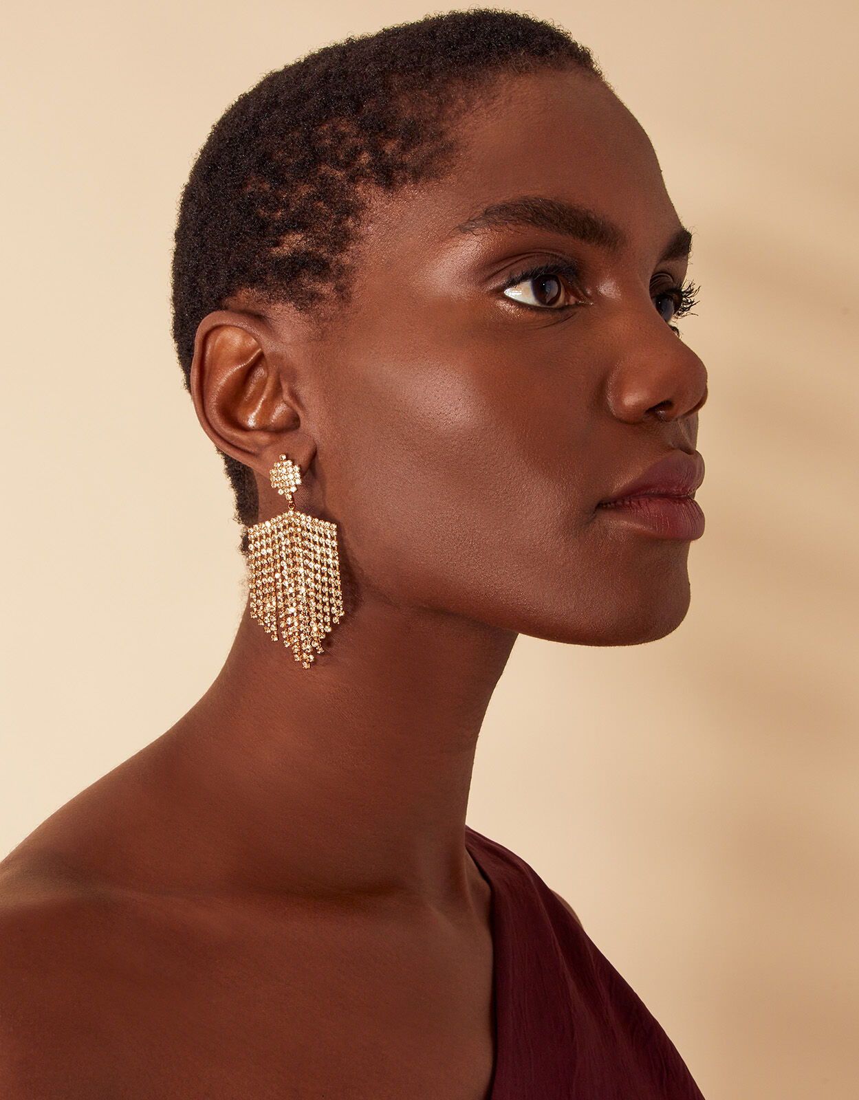 Cup discount chain earrings