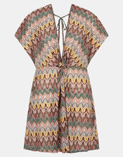 Crochet Mini Kaftan, Natural (NEUTRAL), large