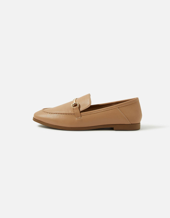 Metal Bar Loafers, Camel (CAMEL), large