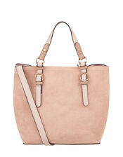 Betty Handheld Bucket Bag, Nude (NUDE), large