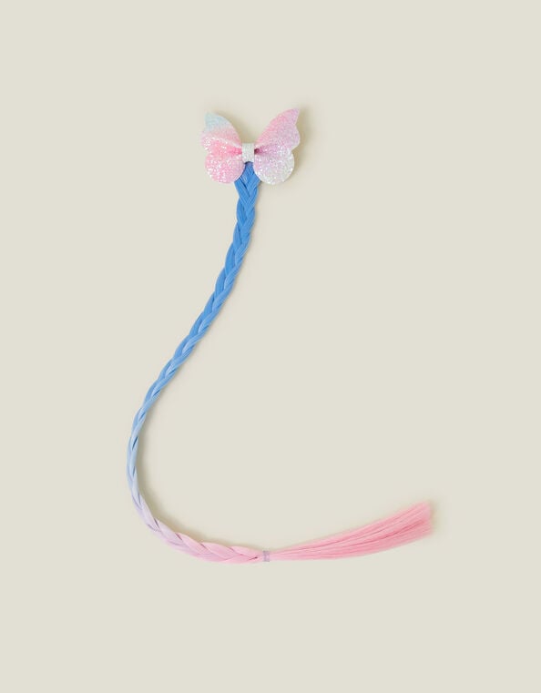 Girls Butterfly Faux Hair, , large