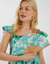 Palm Print Foldable Fan, , large