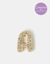 Diamant&eacute; Initial 3D Tech Sticker, Gold (GOLD), large