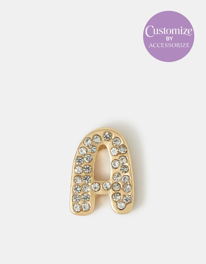 Diamant&eacute; Initial 3D Tech Sticker, Gold (GOLD), large