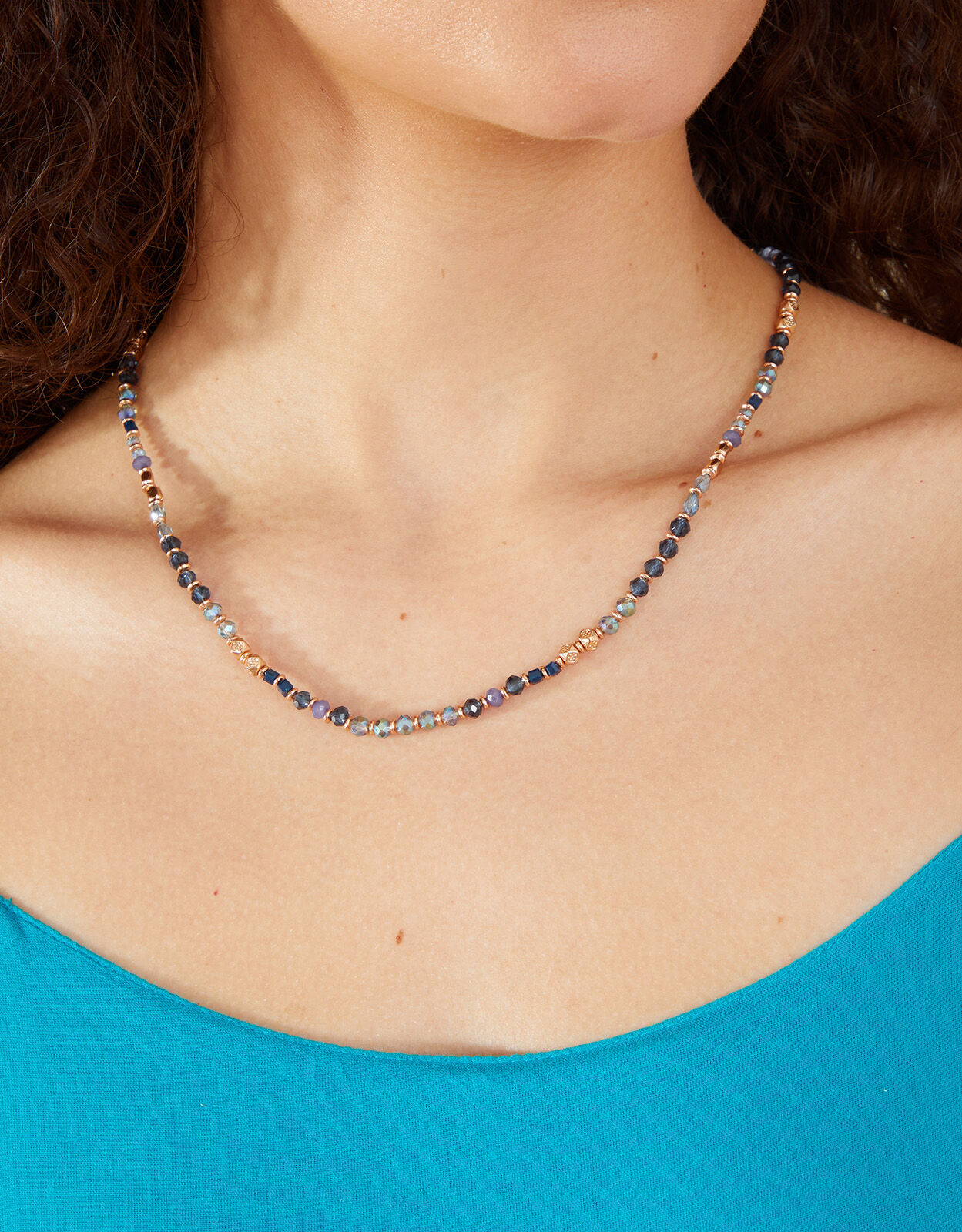 Beaded discount neck chain
