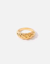 Gold-Plated Chunky Twisted Ring, Gold (GOLD), large